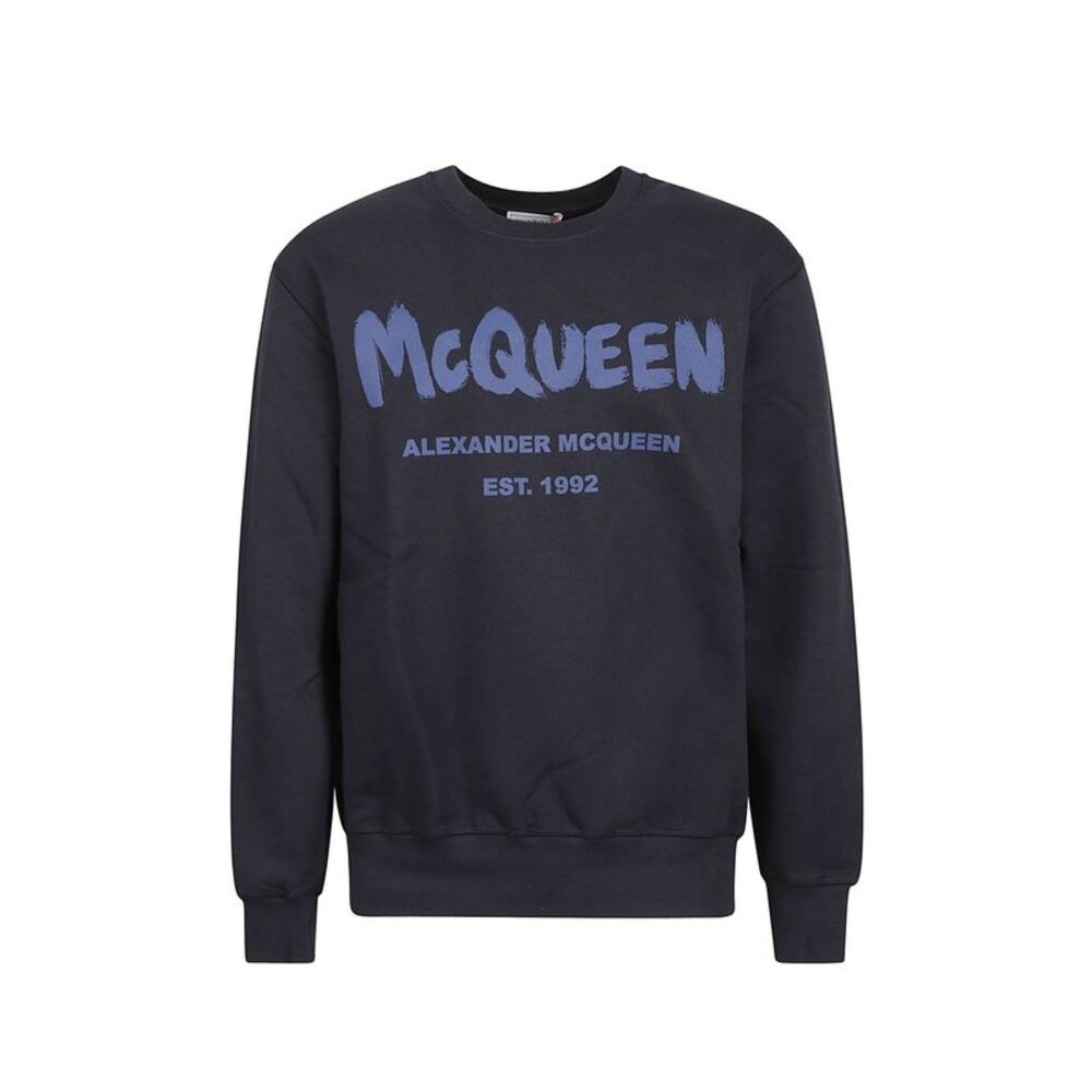 Alexander Mcqueen Cotton Logo Sweatshirt Men